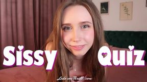 Sissy Quiz - Sissification Test for Curious Submissive, Panty-Boy, Crossdresser or Cock-Whore - Femdom POV Clip by Leda von Thrill - HD Video MP4 1920 x 1080p