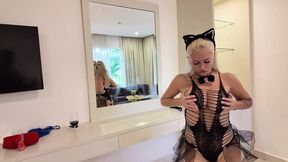 Hot lady in a pussy&#x270C; outfit gets fucked everywhere Cum in ass&#x1F351;