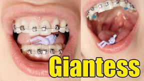 Giantess with Braces and very little you (4K)
