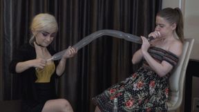 Alice and Tiny Texie Blow and Twist Some Entertainer Balloons (MP4 - 720p)