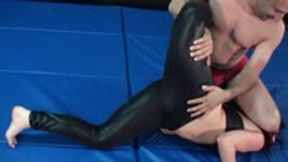 MW-1631 Mutiny vs Carlos Mixed wrestling domination in spandex pants