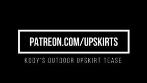 Kody Outdoor Upskirt Tease