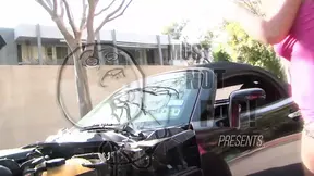 Big ass hot blonde pawg gets fucked by a big black cock BBC guy when her car breaks down