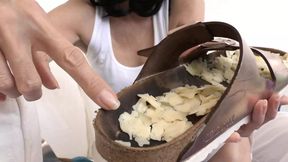 Sweaty, Extremely Cheesy Feet with Foot Cheese, Part 1
