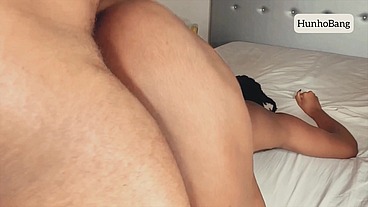 Home Alone With My Ebony pussy Stepsister, And things got juicy