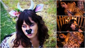 #1 BESTSELLER The Breeding of the HuCow: Cute Chubby Hucow Cowgirl Cosplay Fantasy lives on a breeding farm, and has to prepare for giant cocks, and dominant males who pound pussy