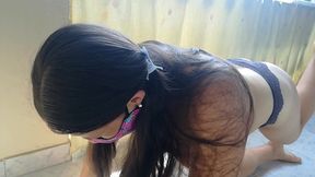 mi hijastra descubre que le gusta jugar a la puta barata