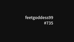 735 Cake crushing with my feet