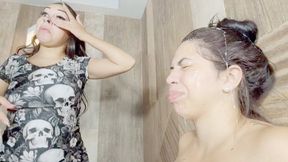 HEAVY HUMILIATION WITH BIG SPITTING AND THICK SALIVITY - BY ANA AYUMI AND BELLA CRUEL - CLIP 2