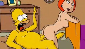 Griffins and Simpsons wife exchange