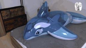 Inflatable Dolphin under Jeans Ass