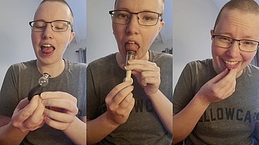 More creative sneaky gag ideas. This time trying to use the tiny elastic bands and suction cups on my tongue ?