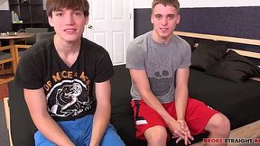 Brady Bennett's First Blowjob: Watch Him Get His Dick Sucked