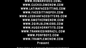 Hot wife creampie eating Cuckold encouraged bi cock sucking and gangbang fucking and sucking while husband watches in chastity 77