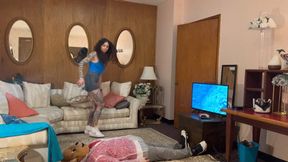 Mz Azalea Jumping on the Rug