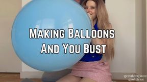 Phoenix Bates Wants To See You And Balloons Bust 4k HD - B2P - Femdom - Confetti Balloons - Long Blonde Hair