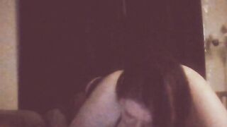 fiance sitting on my face watching herself suck my cock