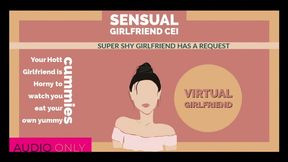 Sensual JOI CEI with your shy girlfriend on cam Includes Cum Countdown AUDIO ONLY VERSION