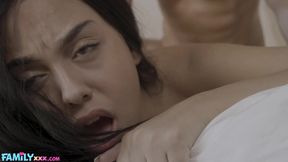 Bianca Bangs - Bianca's Stepbro Gives It One Last Time - perky tits brunette Latina slut in hardcore action
