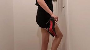 Stockinged slut gets pounded at wild after-party!