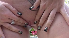 super hot natural stacie jaxxx riding hard dick beside pool