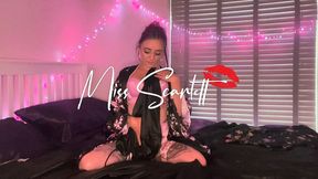 Scarlett's SATIN OVERLOAD nightie & kimono pillow hump