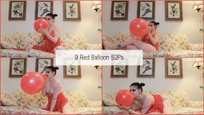 9 Red Balloon Blow 2 Pops