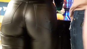 Jaw-Dropping Ass in Tight Leggings