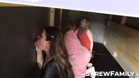 Glory holes just for the bombshell stepaunt including  Daphne Klyde