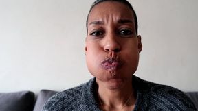 Cheek puff gagging