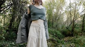 Stripping & Touching Myself On a Hike