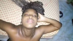 Dark Skinned Beauty Swallows and Sucks BBC Cum, Then Gets Hard Fucked - Mastermeat1