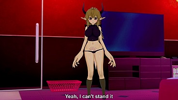 Crim with the Demon Girl from the front office - Interspecies Reviewers
