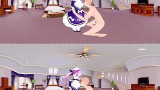 [VR 360 4K] Aqua Minato Hololive Licking Tits
