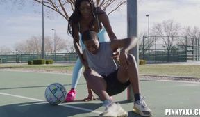 [pinkyxxx] ebony mystique love and basketball sized tits [1080p]