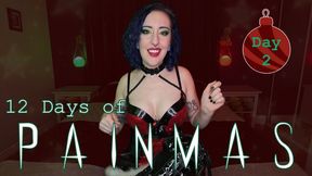 DAY 2 - 12 DAYS OF PAINMAS - Christmas CBT & Pain Play Slave Tasks by Miss Faith Rae with BDSM Instructions & Femdom POV - HD 1080p MP4