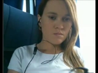 My GF is masturbating on public transportation and loving every second of it