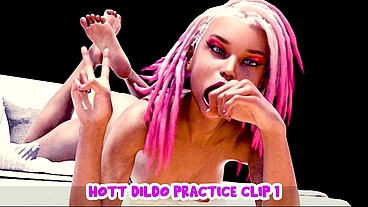 Hott Dildo Practice clip 1 The Animation