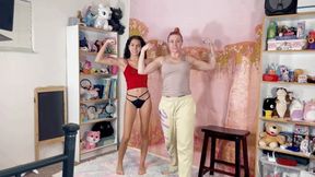 Catherine Foxx and Aria Nicole LIFT & CARRY HIDEF MOV