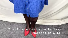 Mrs Mature Feet is just home from church Part - 1