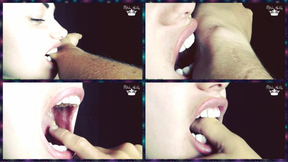 Hard Biting of male Fingers and Arm