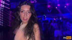 Horny&#x1F975; girl consents to intimacy in nightclub bathroom
