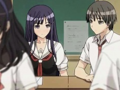 Amine blonde in school uniform gets wet cunt nailed hard