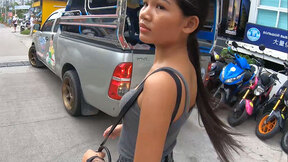 Real amateur Thai teen cutie fucked after lunch by her temporary boyfriend