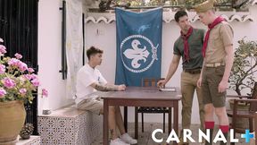 ScoutBoys Two cute scouts seduced by sexy hung scoutmaster