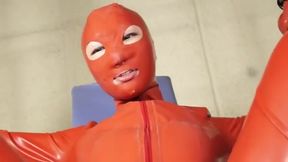 Asian Babe in Latex, Hidden Face Hotel Fever