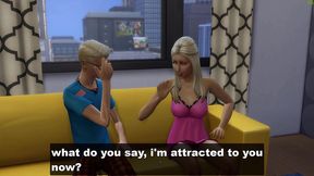 step sister helps her virgin to have sex for the first time in his life - american family taboo