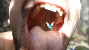 Wood elf swallows tiny innocent pixies