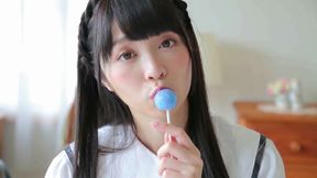 Cute asian model solo