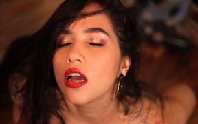 Sensual and Erotic Masturbation with My Red Panties Inside My Pussy